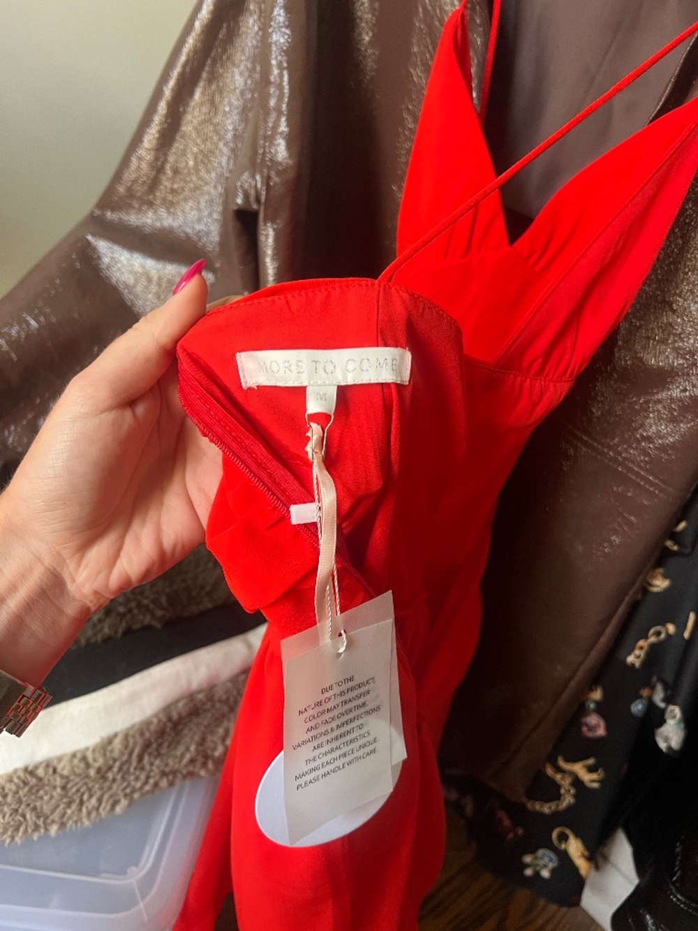 More to Come Red Mini Dress - Picture 3 of 3